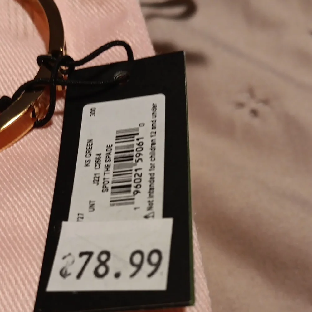 kate spade gold enamel bangle with spade motif - Picture 2 of 3